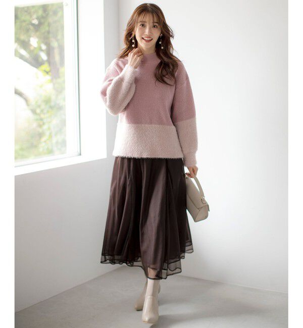 ANY SIS「【洗える】グラデーションフェザー ニット」|ニット・セーター|