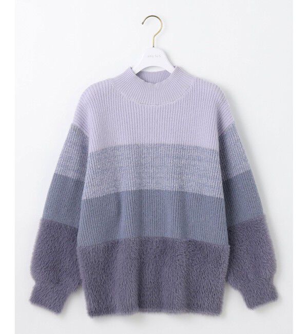 ANY SIS「【洗える】グラデーションフェザー ニット」|ニット・セーター|