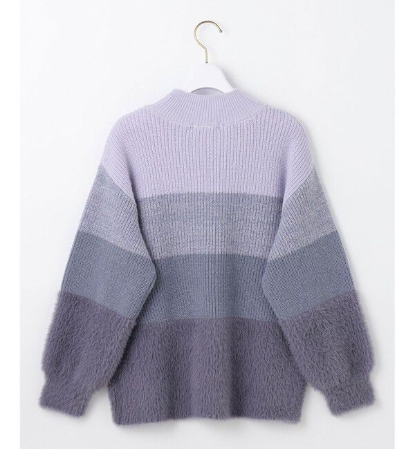 ANY SIS「【洗える】グラデーションフェザー ニット」|ニット・セーター|
