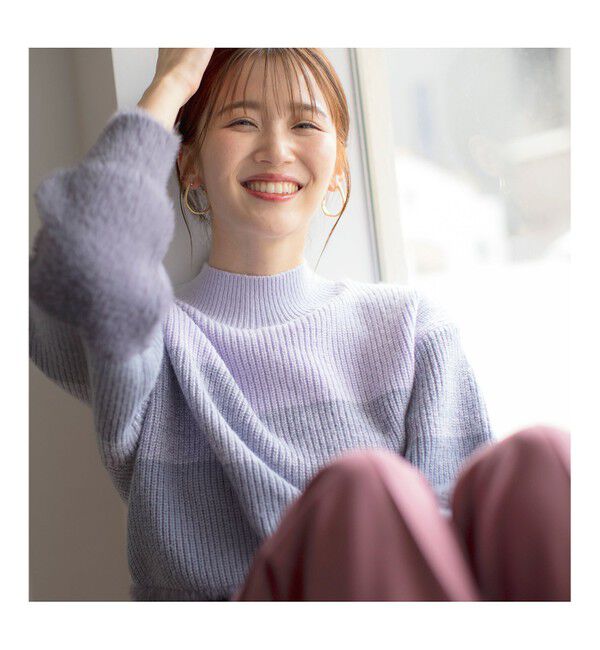 ANY SIS「【洗える】グラデーションフェザー ニット」|ニット・セーター|