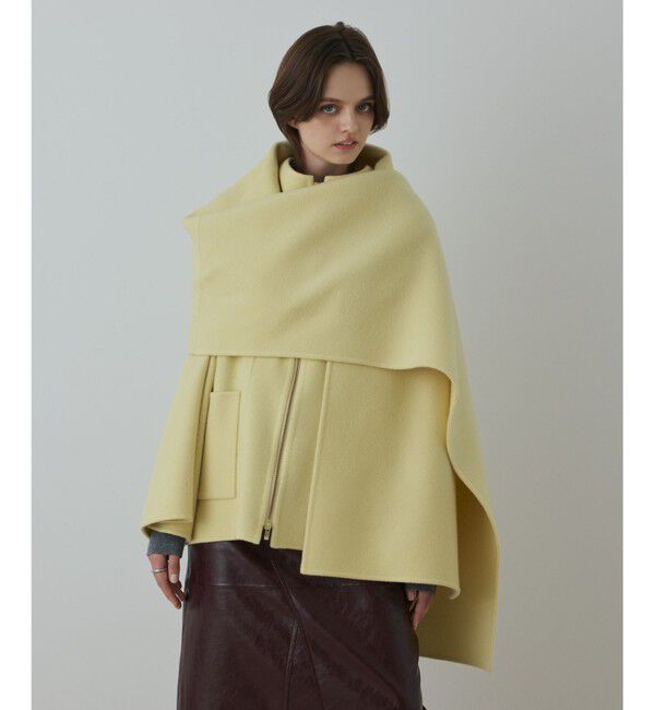 Diagram「ストール付リバージップブルゾン」|ブルゾン・スタジャン|イエロー