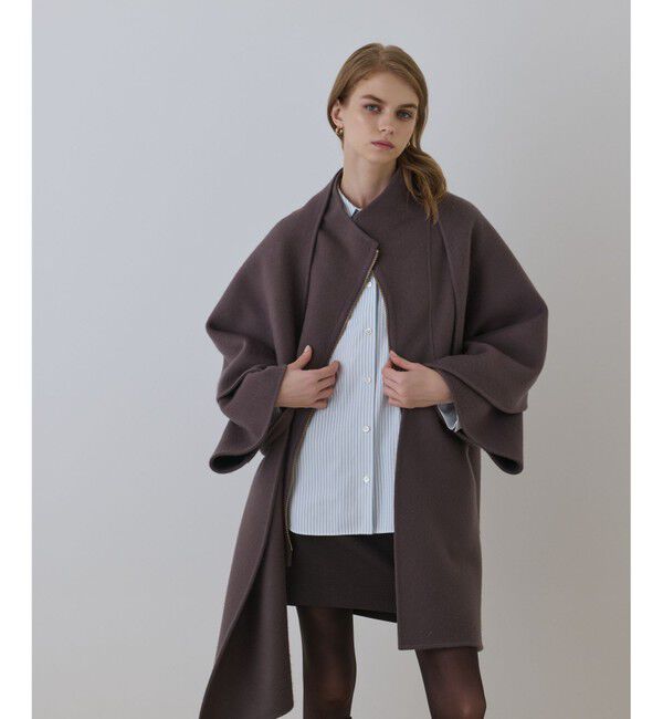 Diagram「ストール付リバージップブルゾン」|ブルゾン・スタジャン|チャコール