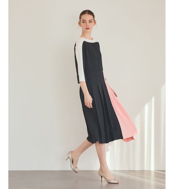 Grace Class「カラーブロックドレス」|ワンピース|