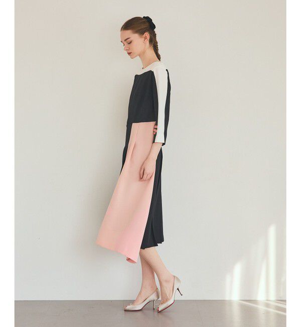 Grace Class「カラーブロックドレス」|ワンピース|