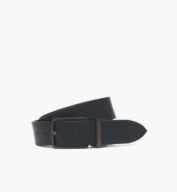 LACOSTE「リバーシブルガンメタバックルレザーベルト」|ベルト|