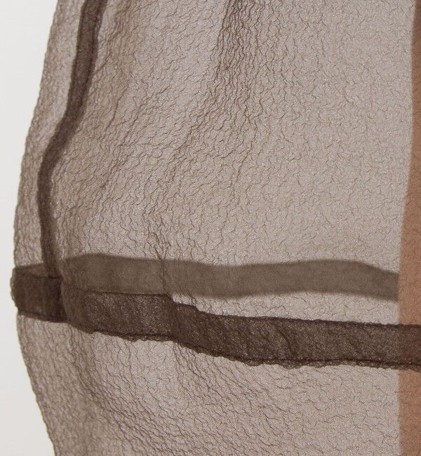 Rie Miller「ランタンスリーブシアー2WAYブラウス」|シャツ・ブラウス|