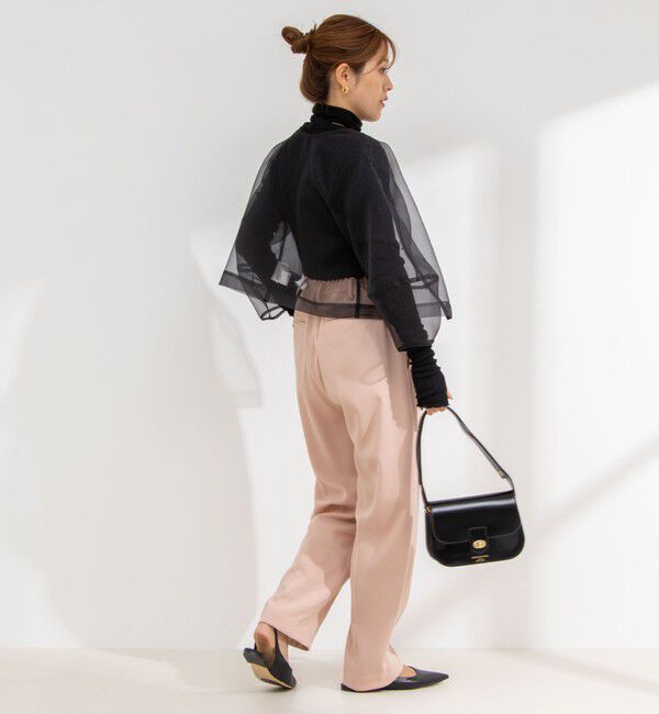 Rie Miller「ランタンスリーブシアー2WAYブラウス」|シャツ・ブラウス|