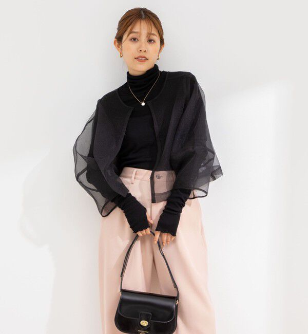 Rie Miller「ランタンスリーブシアー2WAYブラウス」|シャツ・ブラウス|