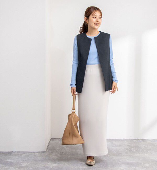 NOLLEY'S「《セットアップ対応》バーズアイペプラムジレ」|ベスト・ジレ|