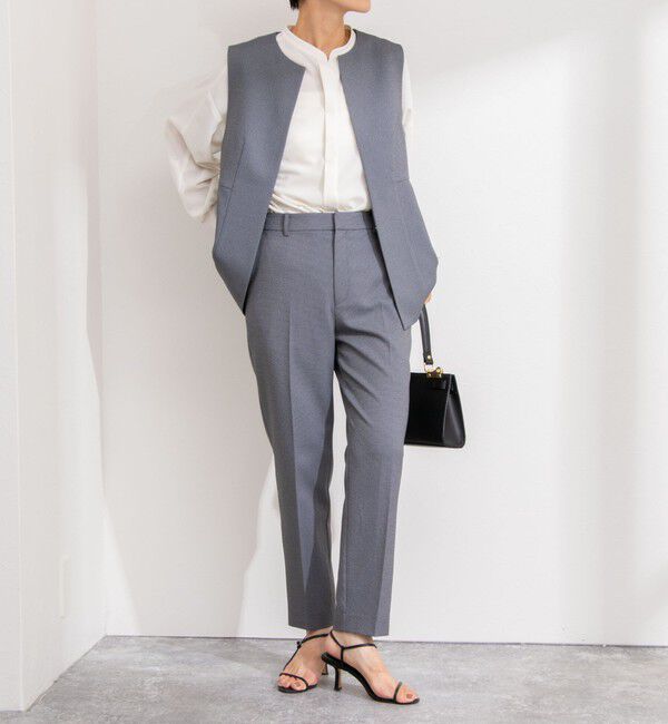 NOLLEY'S「《セットアップ対応》バーズアイペプラムジレ」|ベスト・ジレ|