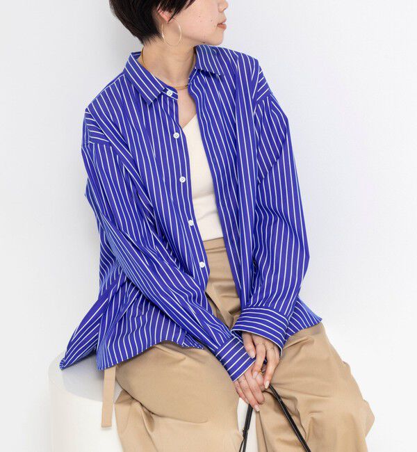 Rie Miller「ウォッシャブルレギュラーカラー2WAYシャツ」|シャツ・ブラウス|