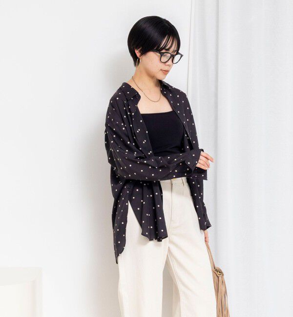 Rie Miller「ウォッシャブルレギュラーカラー2WAYシャツ」|シャツ・ブラウス|