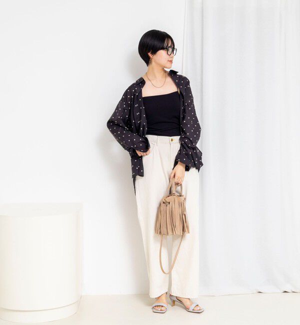 Rie Miller「ウォッシャブルレギュラーカラー2WAYシャツ」|シャツ・ブラウス|