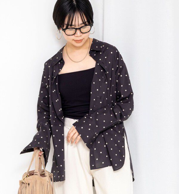 Rie Miller「ウォッシャブルレギュラーカラー2WAYシャツ」|シャツ・ブラウス|