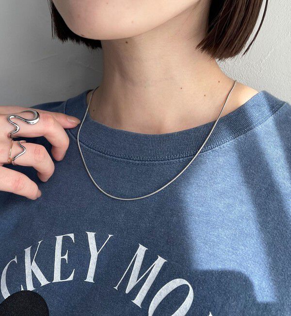 fredy emue「ステンレススネイクミドルネックレス」|ネックレス|