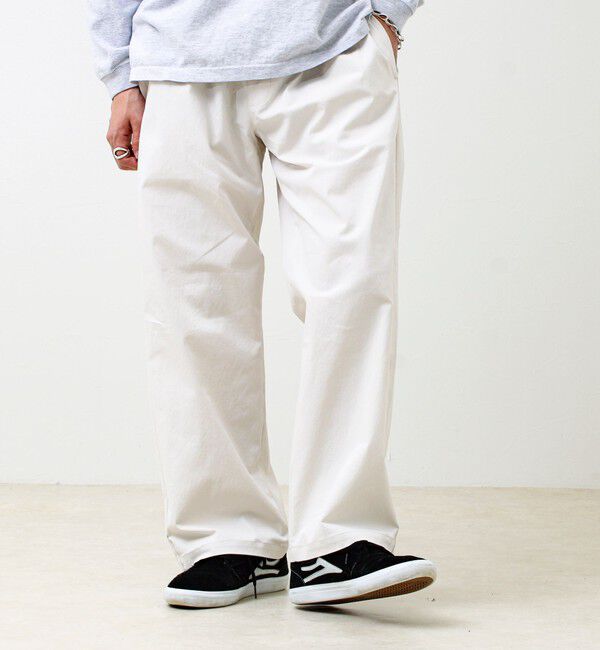 GLOSTER「【色で選べる/ユニセックス対応】GOODNESS イージーパンツ」|チノ|