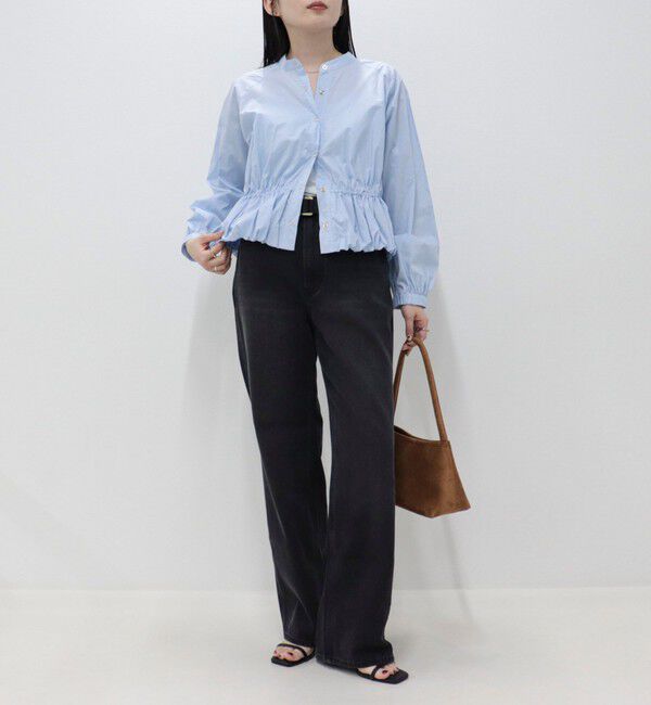 fredy emue「クロップドバルーン前開きブラウス」|シャツ・ブラウス|