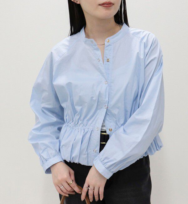 fredy emue「クロップドバルーン前開きブラウス」|シャツ・ブラウス|