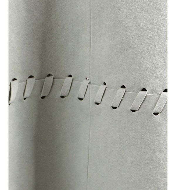 SALON adam et rope'「ウルトラスウェードノーカラータッセルジャケット」|ノーカラージャケット|