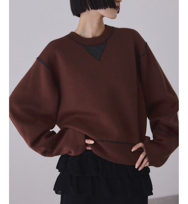 バイカラーリバーシブルニットプルオーバー（ADAM ET ROPE'）｜ルミネ