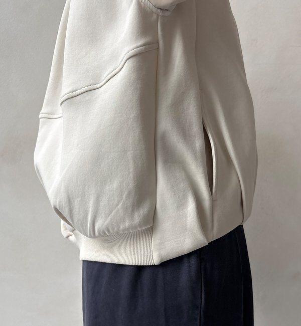  「【WEB限定】袖タックチュール切替ブルゾン」|ブルゾン・スタジャン|