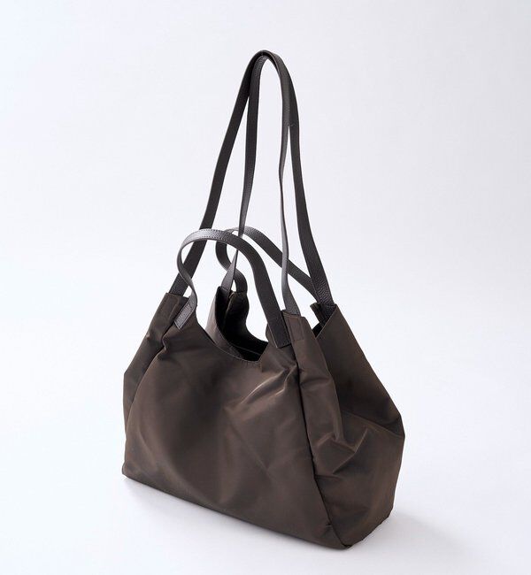  「予約【大容量で実用性抜群】ナイロン2wayトート」|クラッチバッグ|ダークブラウン