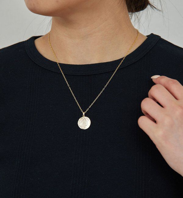  「リバーシブルコインネックレス」|リング|ゴールド