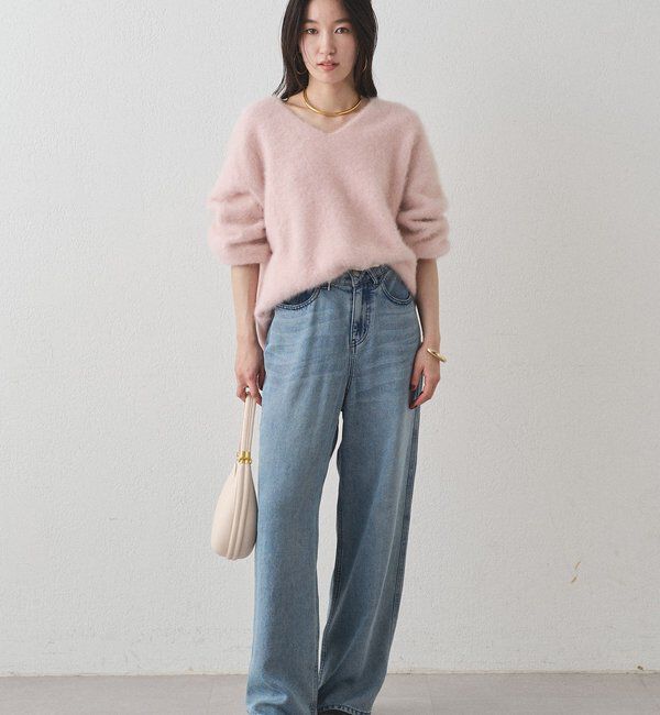 FURカシミヤVニット Loungedress（ラウンジドレス） ニット セーター FURカシミヤVニット