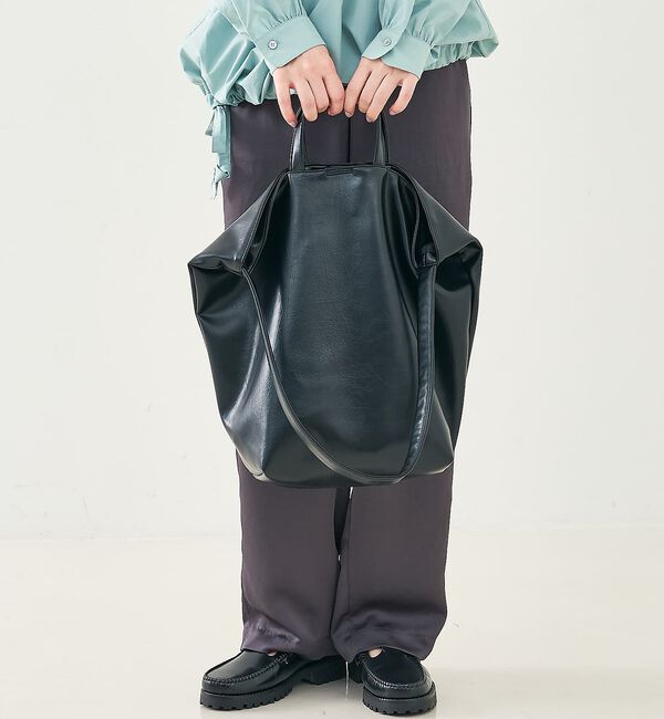 collex「2WAY底マチワイド レザーライクワンショルダーバッグ」|ショルダー・メッセンジャー|