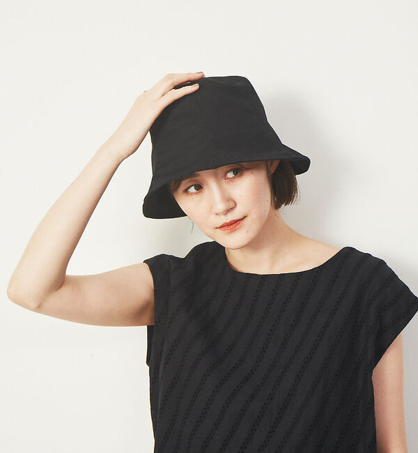 Rouge vif「【RUBEN】チューリップバケットハット」|その他|ブラック