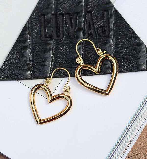 Rouge vif「【LUV AJ/ラヴエージェイ】ハートピアス / MINI HEARTBREAK」|ピアス|ゴールド