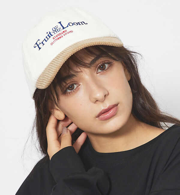 Rouge vif「【FRUIT OF THE LOOM】コーデュロイ キャップ / CORDURO」|その他|ホワイト