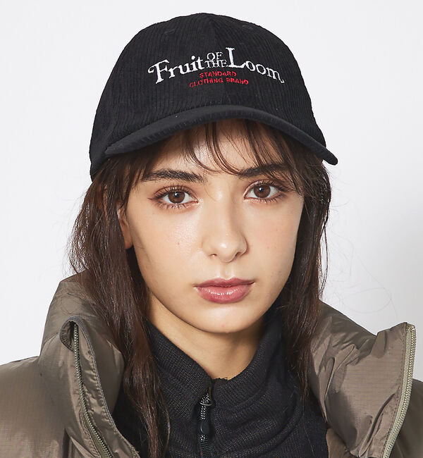 Rouge vif「【FRUIT OF THE LOOM】コーデュロイ キャップ / CORDURO」|その他|ブラック