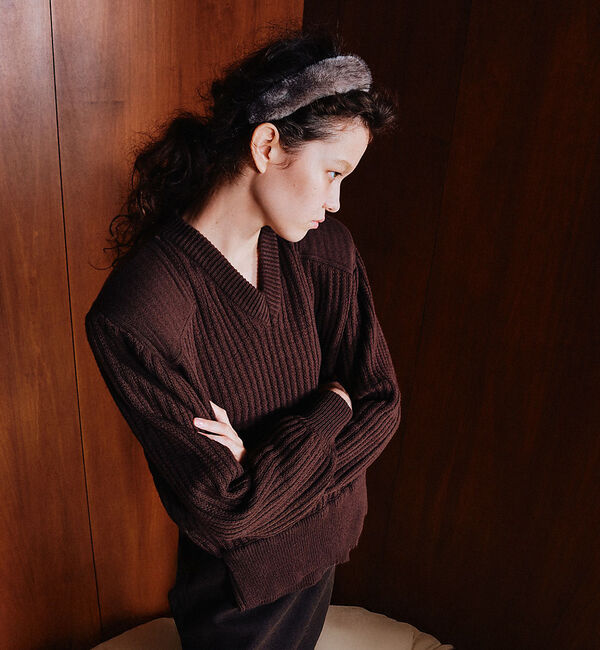 Rouge vif「【heyep／ヘイップ】ファーミンクヘアーバンド カチューシャ Faux Min」|ヘアバンド|