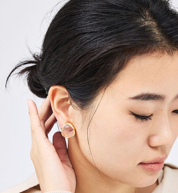 Rouge vif「【Kenneth Jay Lane/ケネス ジェイ レーン】クリアストーンイヤリ」|ピアス|