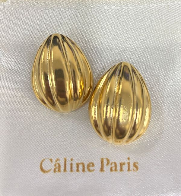 Rouge vif「【Caline Paris/カリーヌパリ】ゴールドイヤリング/両耳」|ピアス|