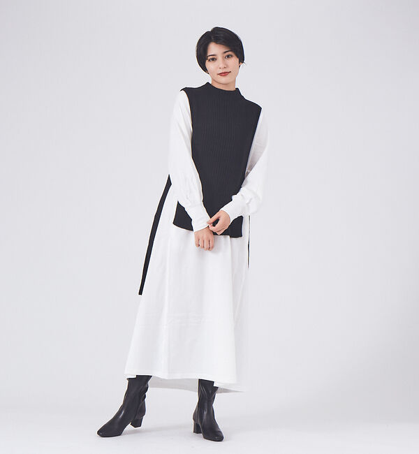 AU BANNISTER「【スノーソール】ソフトスクエアトゥロングブーツ」|ショートブーツ|