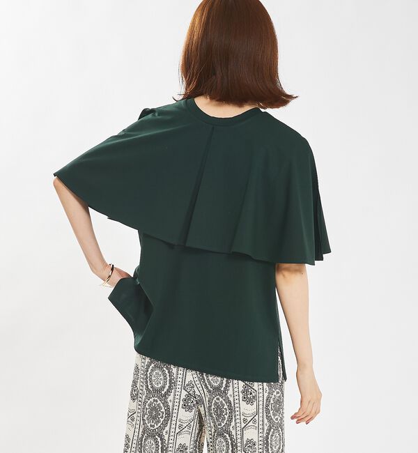 abahouse mavie「シルケットマルチWAYケーププルオーバー」|Tシャツ・カットソー|