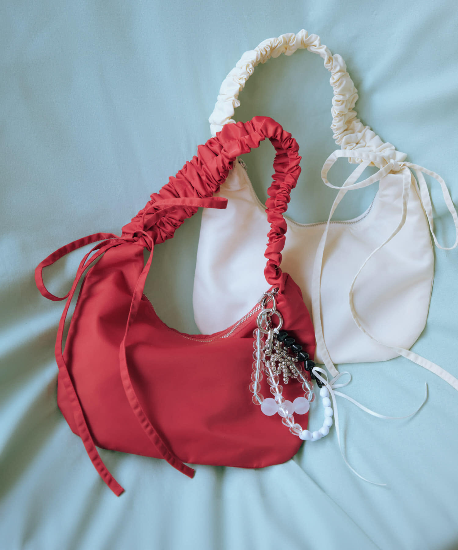 SMELLY「カラフルミニハートリボンキーチェーン」|モバイルケース|