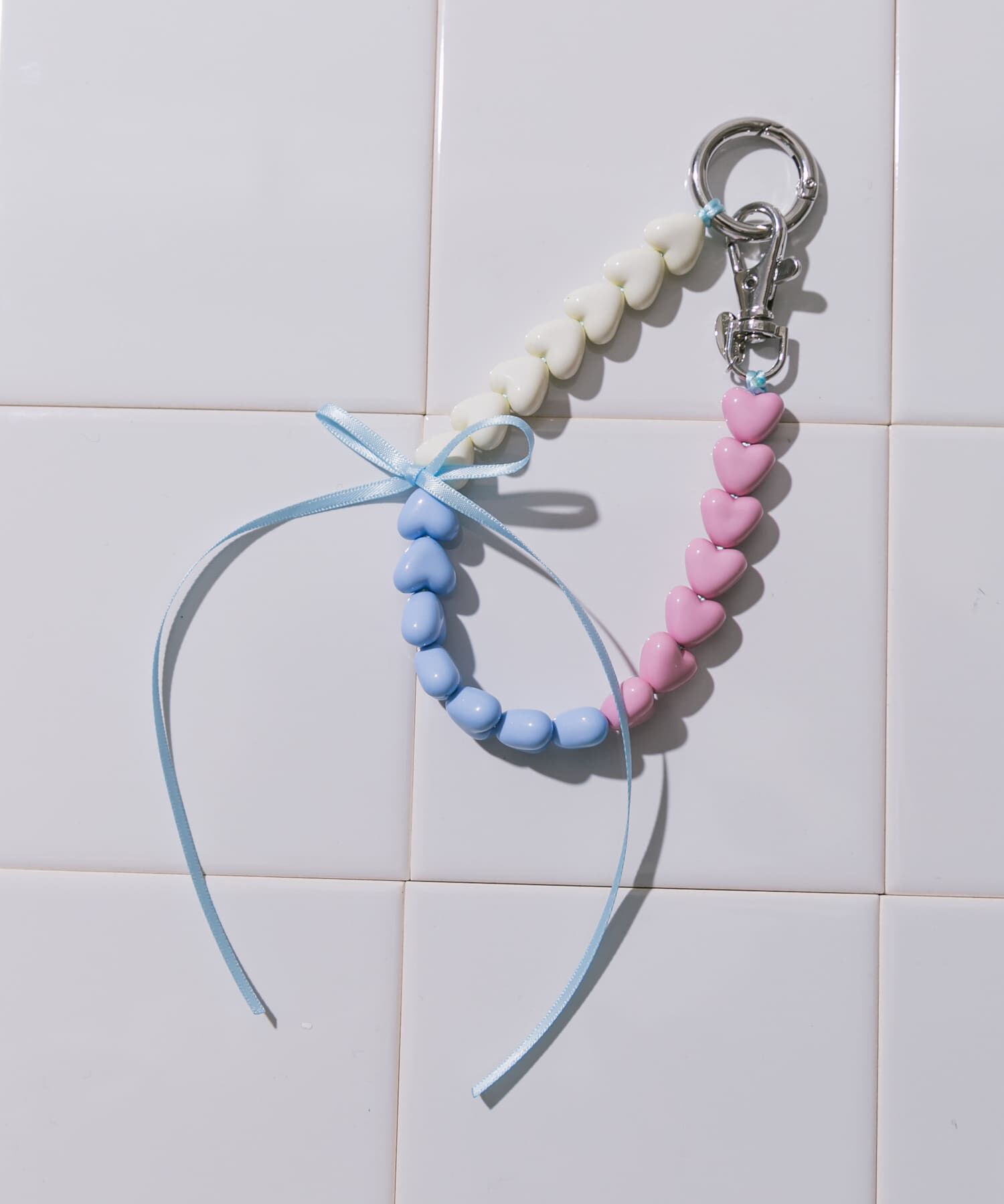 SMELLY「カラフルミニハートリボンキーチェーン」|モバイルケース|