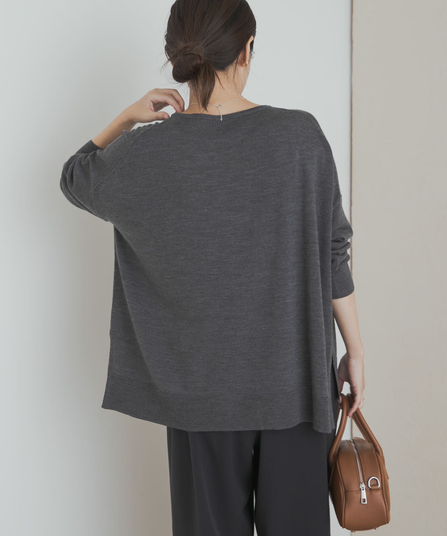 ウォッシャブルウールワイドプルオーバー（URBAN RESEARCH DOORS