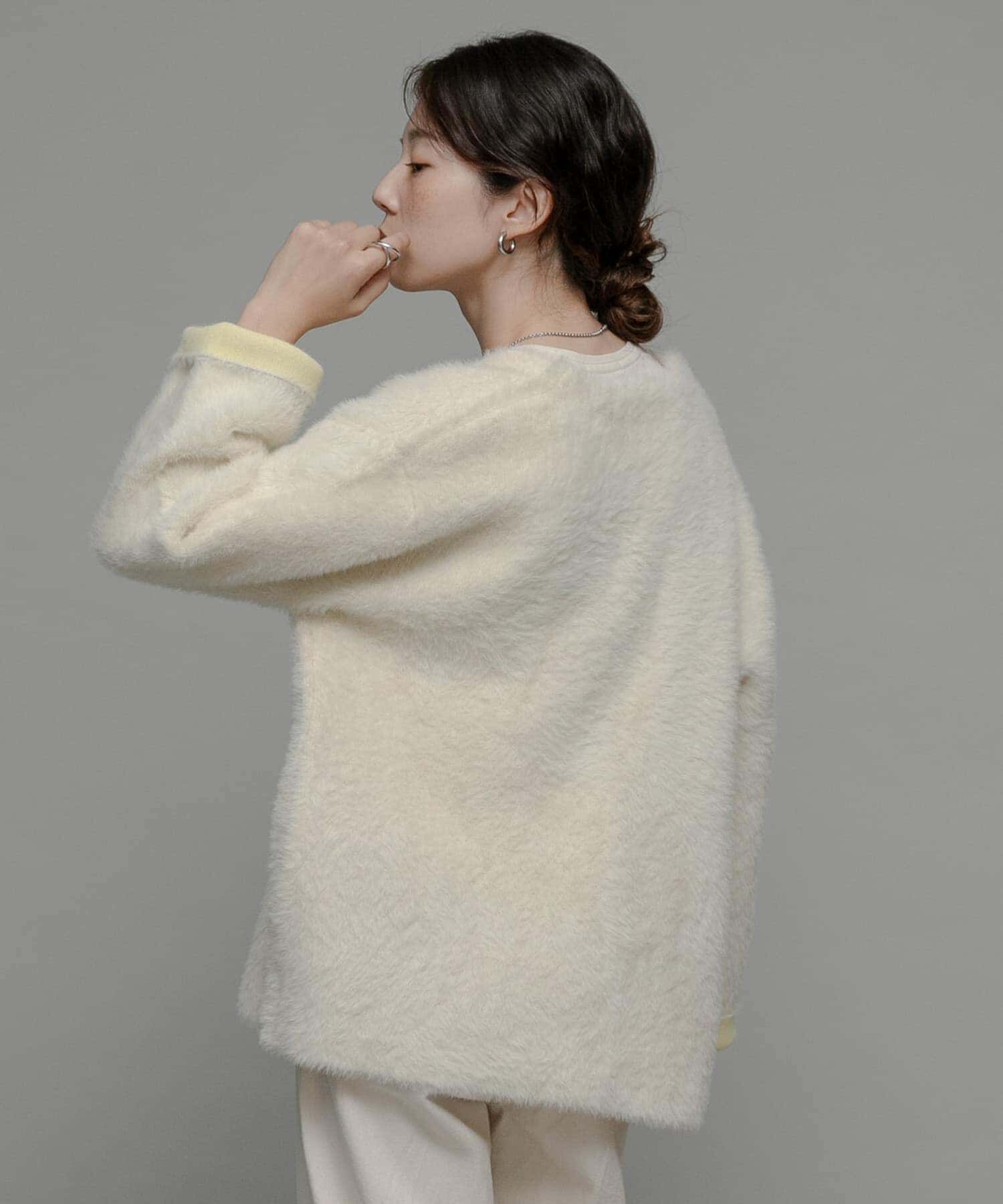 Sonny Label 「ダブルフェイスバイカラーカーディガン」|カーディガン|