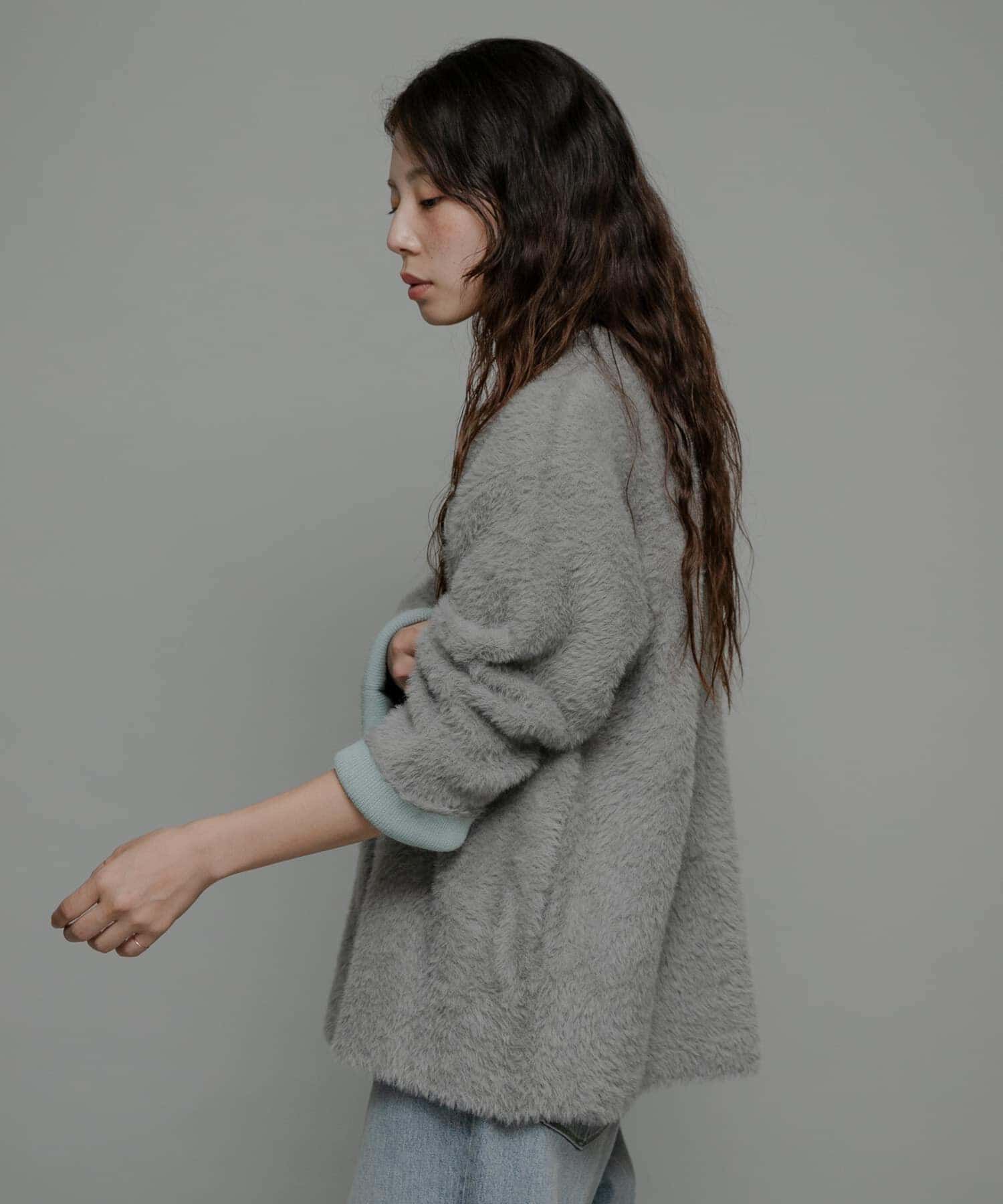 Sonny Label 「ダブルフェイスバイカラーカーディガン」|カーディガン|