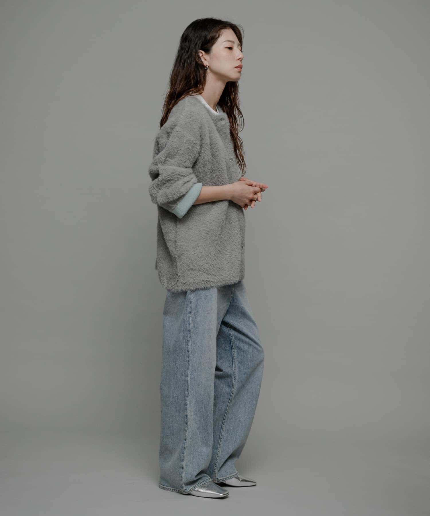 Sonny Label 「ダブルフェイスバイカラーカーディガン」|カーディガン|