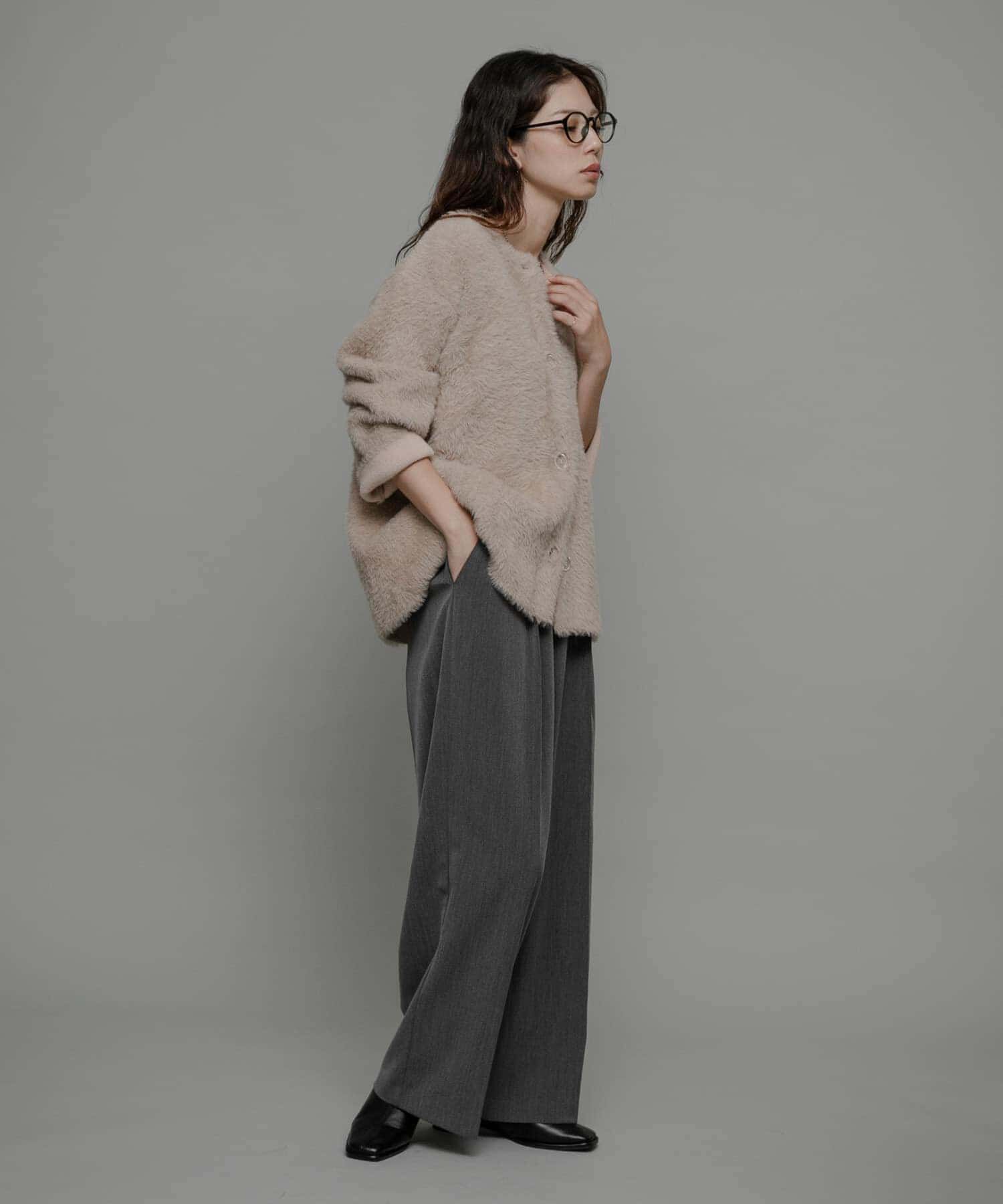 Sonny Label 「ダブルフェイスバイカラーカーディガン」|カーディガン|