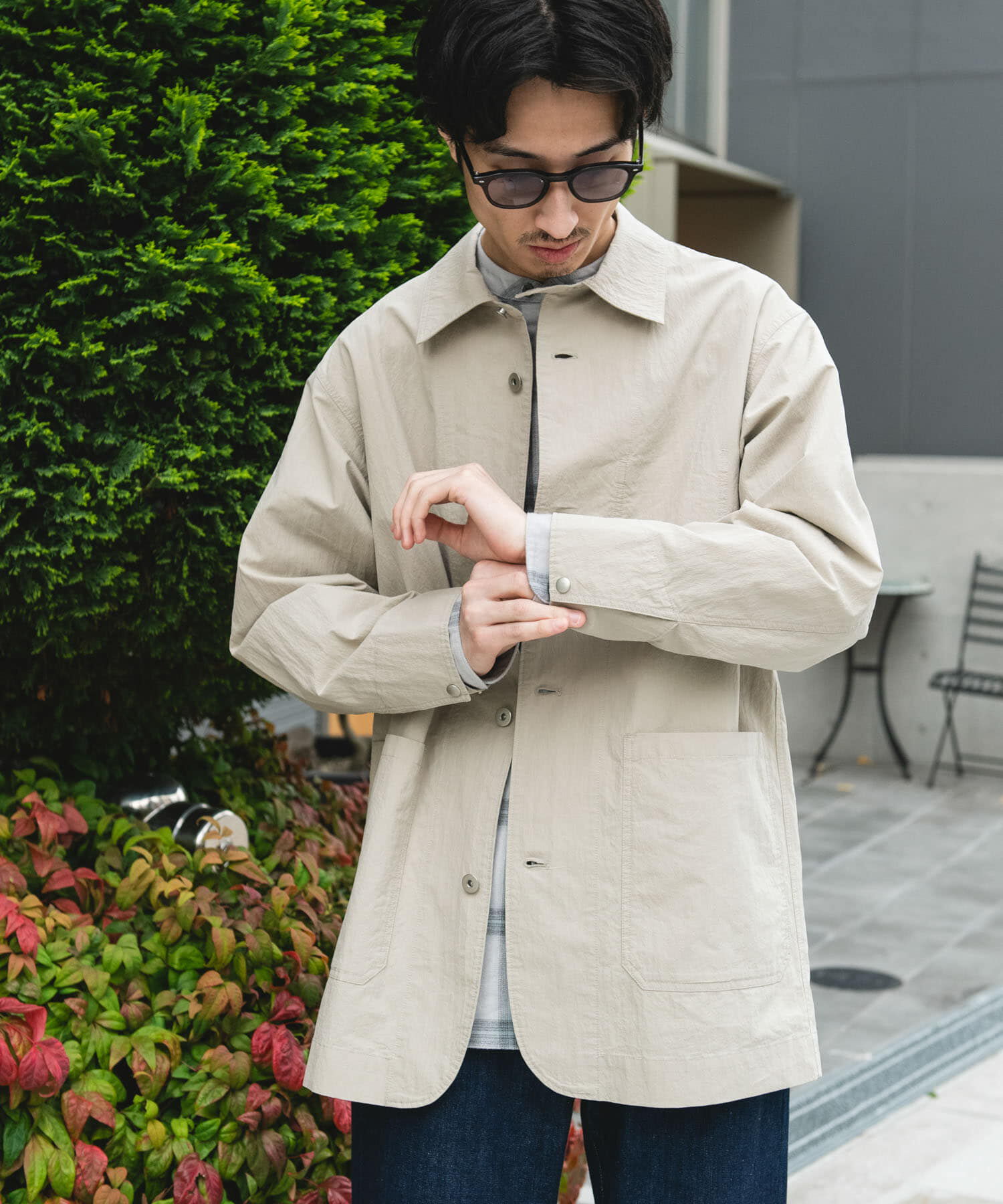 URBAN RESEARCH DOORS「バイオウォッシュ カバーオール ミドルジャケット」|その他|