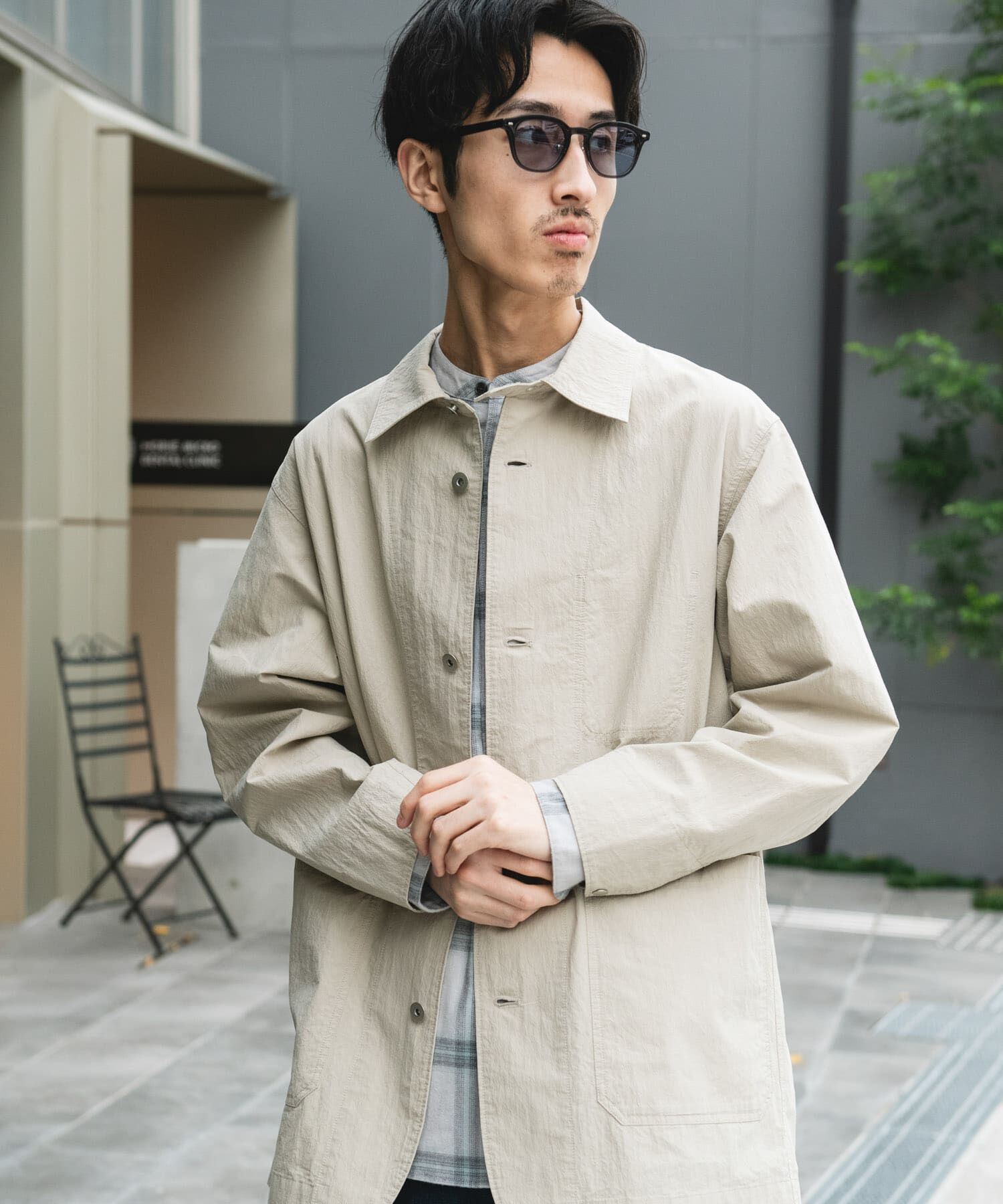 URBAN RESEARCH DOORS「バイオウォッシュ カバーオール ミドルジャケット」|その他|