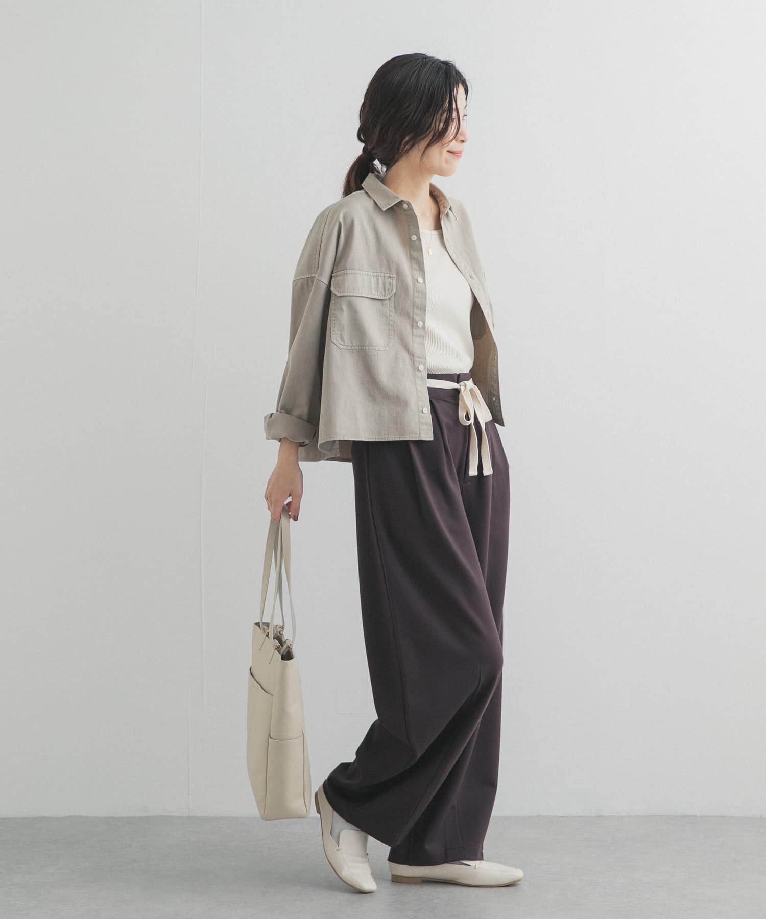 URBAN RESEARCH DOORS「デニムショート丈シャツ」|シャツ・ブラウス|