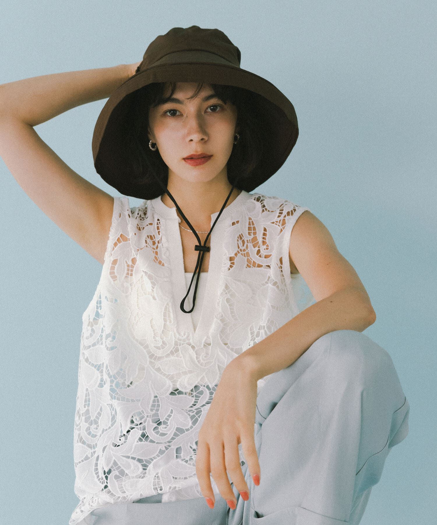 RODE SKO「洗える畳める撥水日よけハット」|ハット|