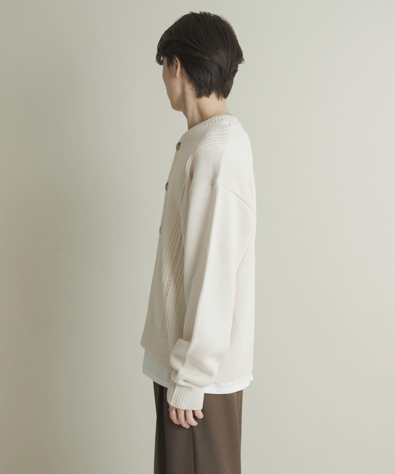 SENSE OF PLACE by URBAN RESEARCH「ハリヌキケーブルニットカーディガン」|カーディガン|